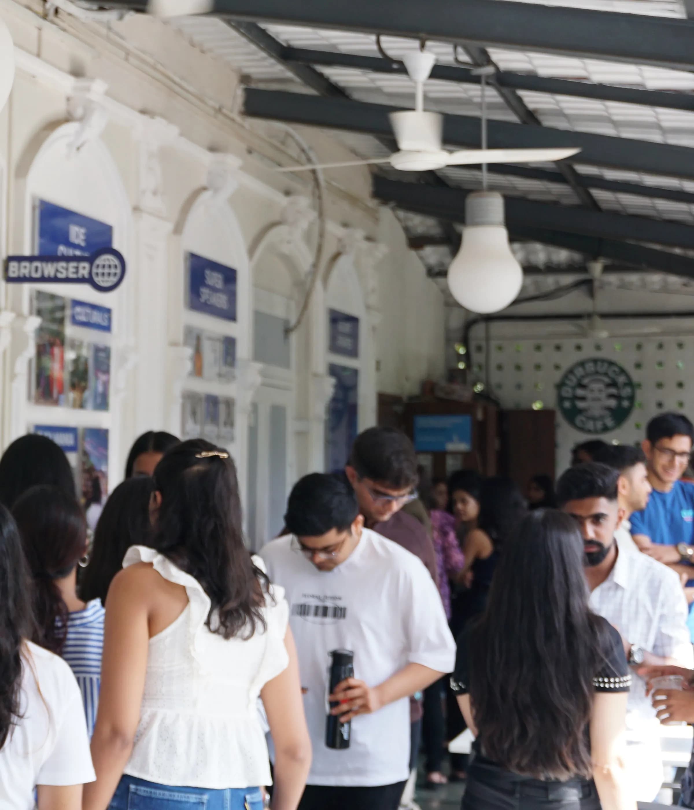 IIDE Campus filled with Students