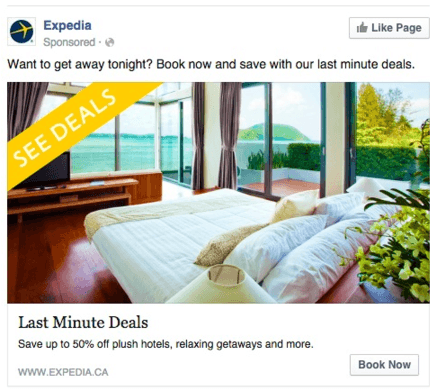 facebook remarketing - ad example