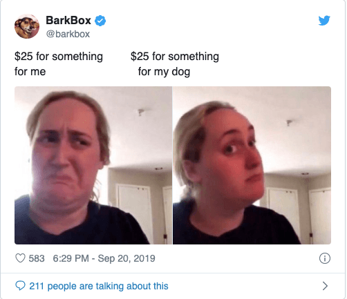 how to use memes barkbox example