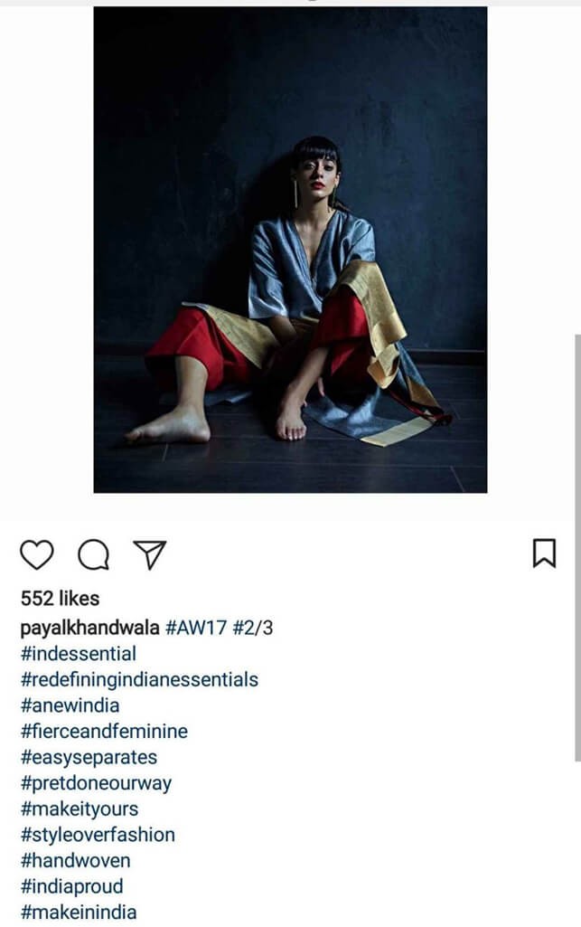 Indian Fashion Designers on Instagram Payal Khandwala