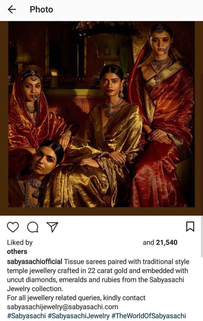 Indian Fashion Designers on Instagram bridesofsabyasachi