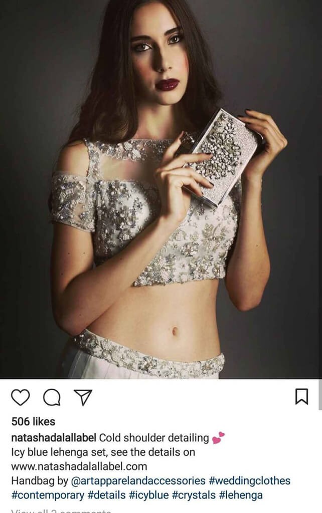 Indian Fashion Designers on Instagram natashadalal