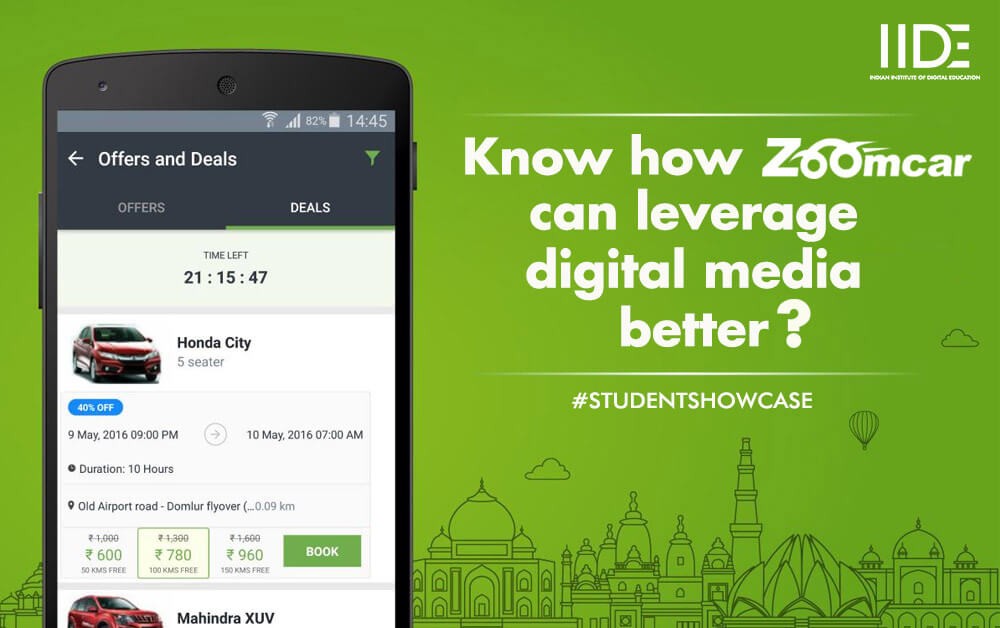 zoomcar's digital marketing strategy, zoomcar, name of student who made PPT
