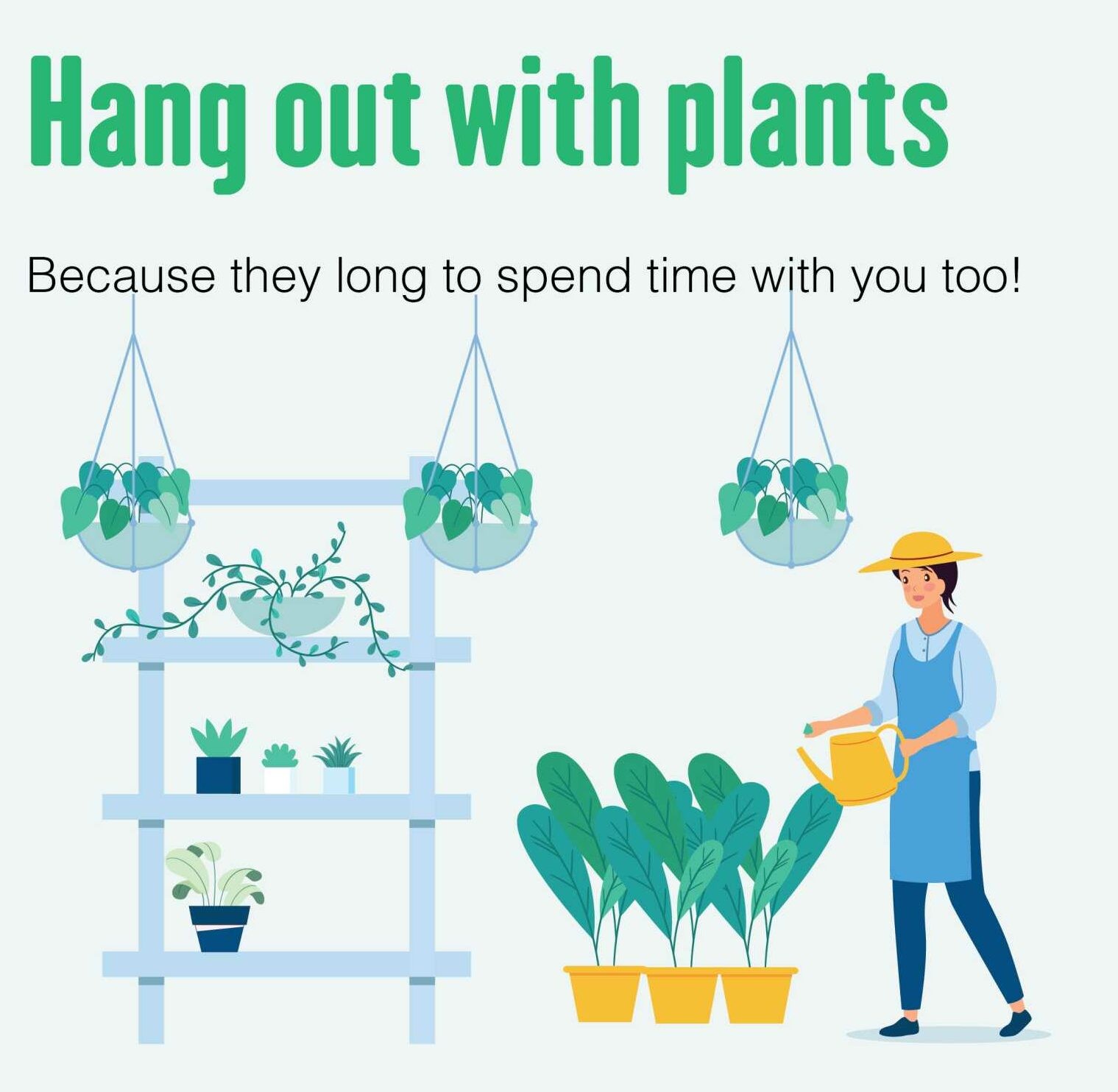 Things to do in Quarantine - hang out with plants