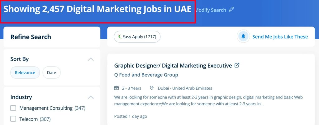 Digital Marketing Jobs in Dubai