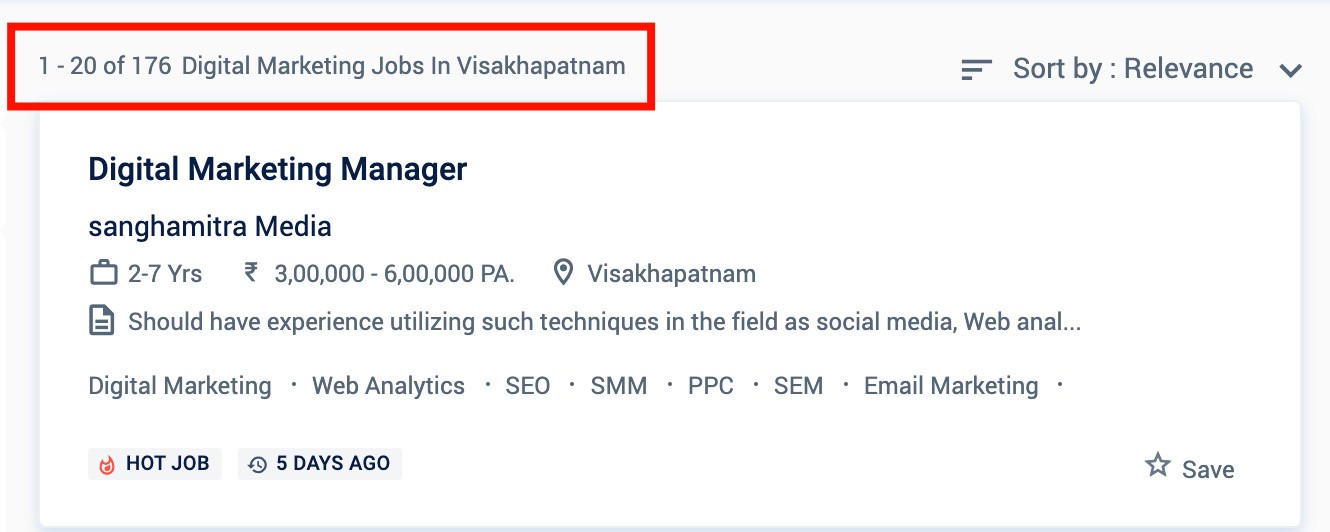 Digital Marketing Jobs in Visakhapatnam