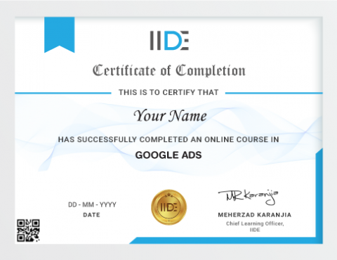 Best Google Ads Course: Online Training With Certification | IIDE