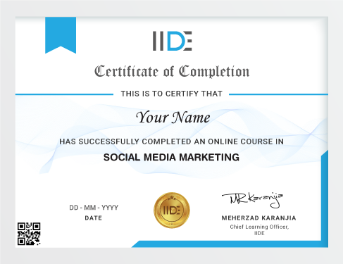 Best Social Media Marketing Course Certifications IIDE