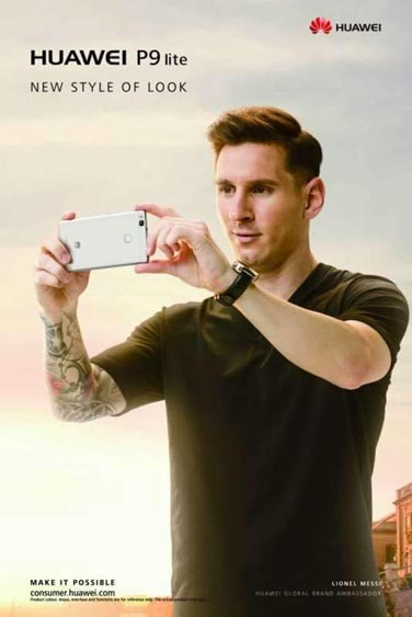 Marketing Strategy of Huawei - A Case Study - Brand Ambassadors - Lionel Messi