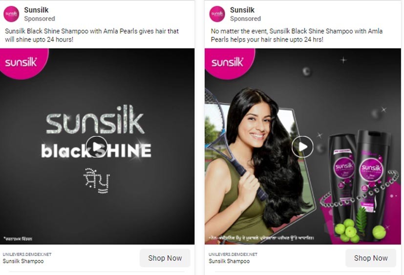 Marketing Strategy of Sunsilk - A Case Study - Digital Presence - Social Media Advertising