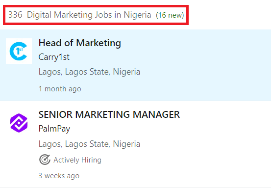 Digital Marketing Courses in Abuja - Job Statistics