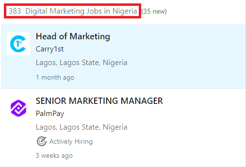Digital Marketing Courses in Ibadan - Job Statistics