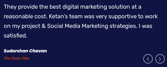 Digital Marketing Agencies in Goa - Digital Drop Client Review