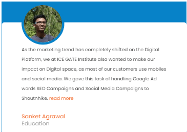 Digital Marketing Agencies in Gujarat - Shoutnhike Client Review