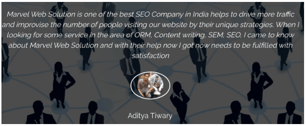 SEO Companies in Kanpur - Marvel Web Solutions Client Review