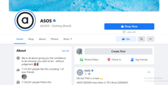 asos facebook - marketing strategy of asos | IIDE