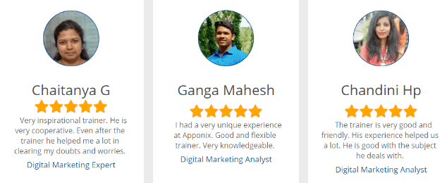 Digial Marketing Courses in Davangere - Apponix Academy Student Reviews