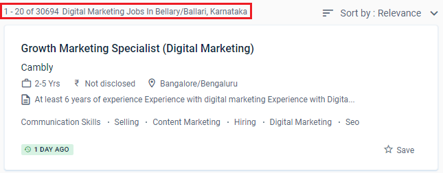 Digital Marketing Courses in Bellary - Naukri.com Job Opportunities