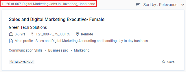 Digital Marketing Courses in Hazaribagh - Naukri.com Job Opportunities