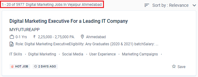 Digital Marketing Courses in Vejalpur - Naukri.com Job Opportunities