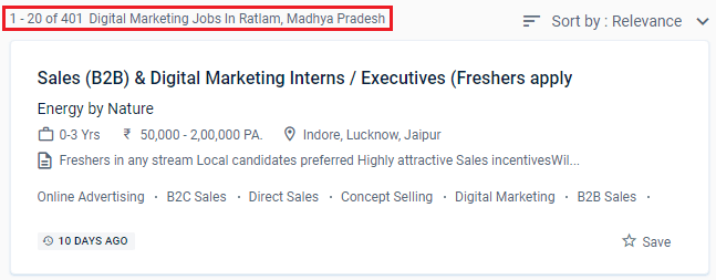 Digital Marketing Courses in Ratlam - Naukri.com Job Opportunities