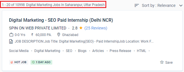 Digital Marketing Courses in Saharanpur - Naukri.com Job Opportunities