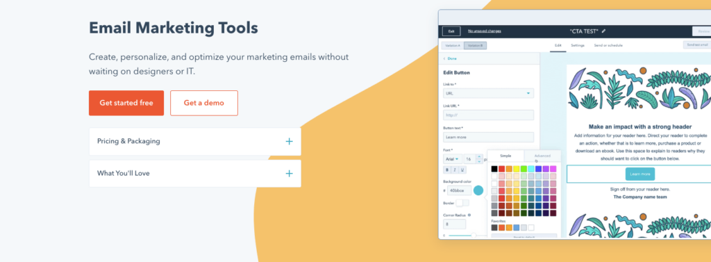 Hubspot- Email marketing tools