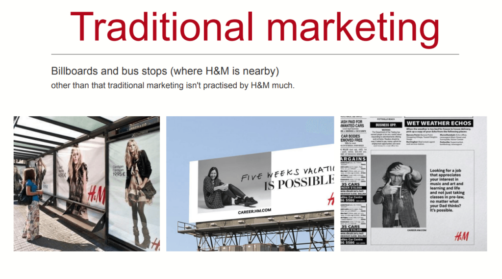 Traditional Marketing - Case Study of H&M