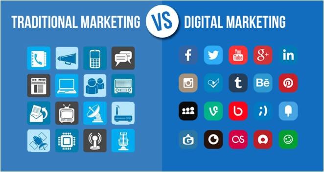 traditional vs digital marketing- digital marketing projects