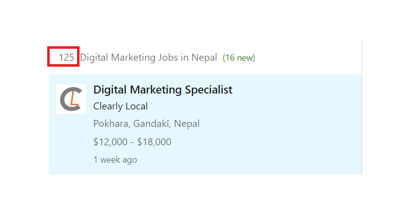 Digital marketing jobs in Damak - Job Statistics
