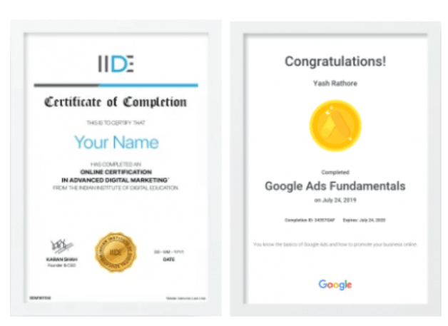 digital marketing courses in MESA - IIDE certifications