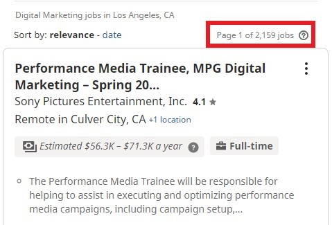 Digital Marketing Courses in Los Angeles - Job Statistics