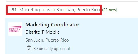 Digital marketing courses in San Juan- Job Statistics