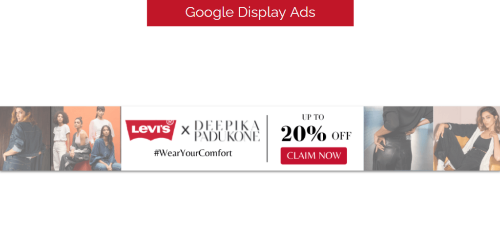 Google display Ads - Marketing Strategy of Levis - IIDE
