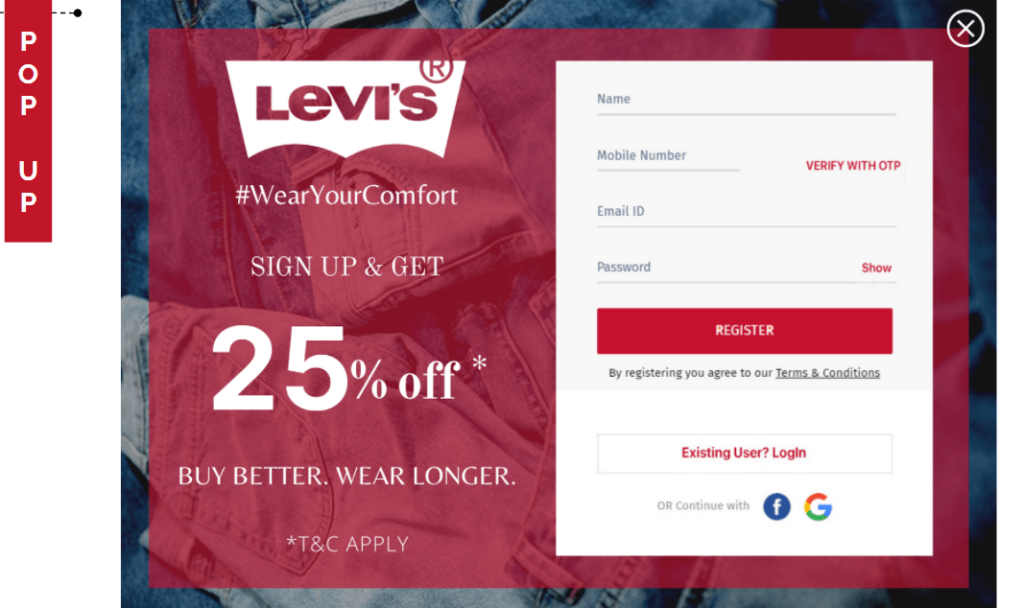Conversion Rate Optimization - Marketing Strategy of Levis - IIDE