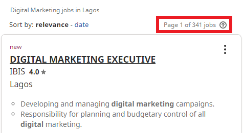 digital marketing courses in Igboho - Job Statistics