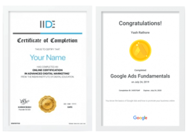 digital marketing courses in UGEP - IIDE certifications
