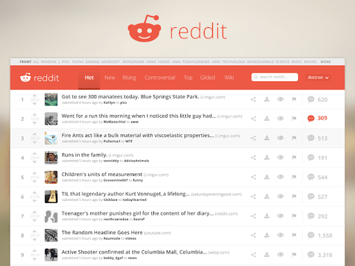 SWOT Analysis of Reddit - Reddit Interface