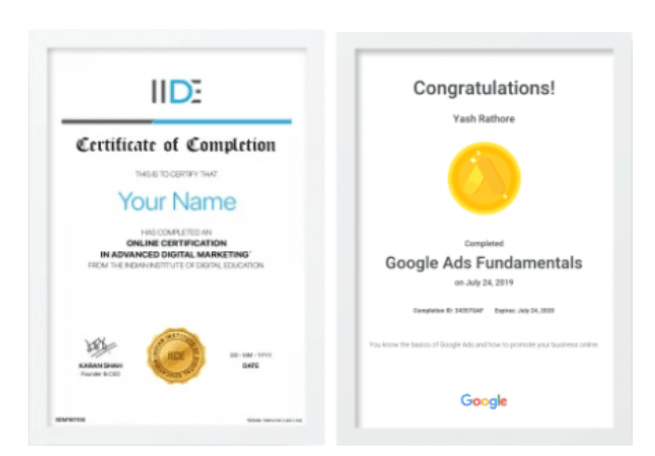 digital marketing courses in IDKU - IIDE certifications