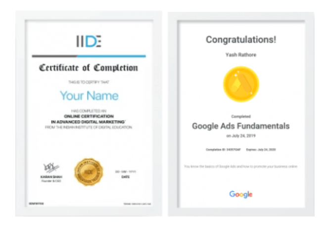digital marketing courses in OWO - IIDE certifications