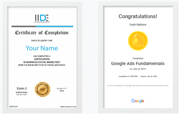 Digital Marketing Courses - IIDE Certificates