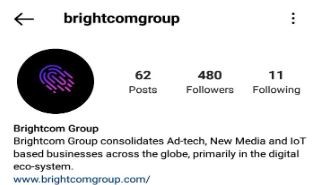 Marketing Strategy of Brightcom Group - Instagram