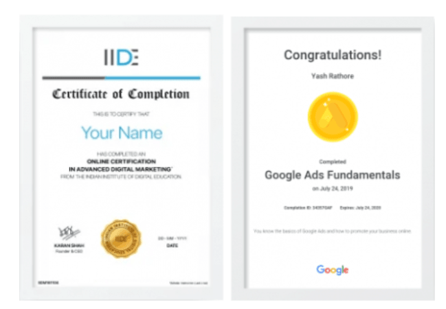 digital marketing courses in BIDA - IIDE certifications