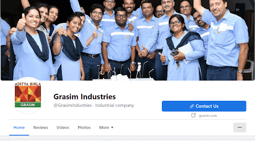 Marketing Strategy of Grasim Industries - Facebook