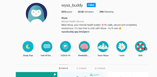 Marketing Strategy of Wysa  - Instagram