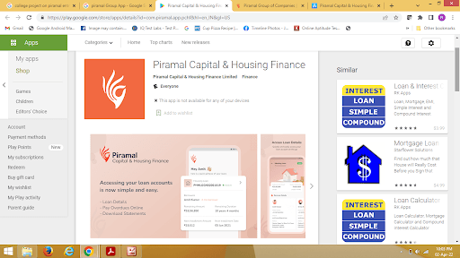 Marketing Stratedy of Piramal Enterprises - Mobile App
