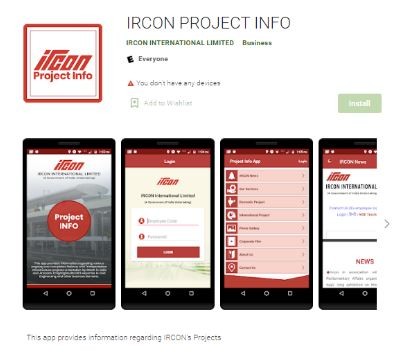 Marketing Strategy of Ircon International - Mobile App