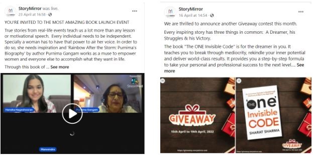 Marketing Strategy of Storymirror - Social Media