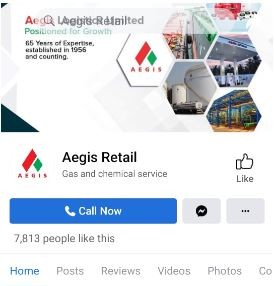 Marketing Strategy of Aegis Logistics - Facebook