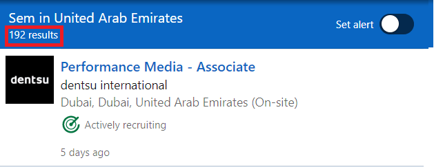 Google Ads Course in Abu Dhabi - Job Statistics